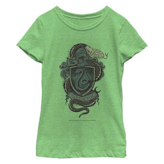 Girl's Harry Potter Slytherin Coat of Arms Child T-Shirt