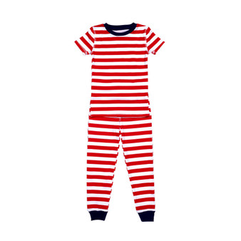 Love Stripe Little Boys and Girls 2-Piece Pajama Set