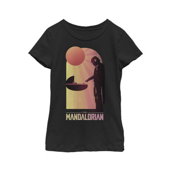 Girl's Star Wars: The Mandalorian The Child and Bounty Hunter Connection Made Child T-Shirt