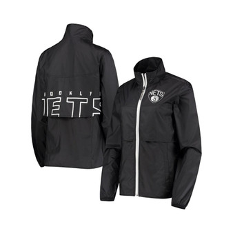 Women's Black Brooklyn Nets Winning Shot Full-Zip Jacket