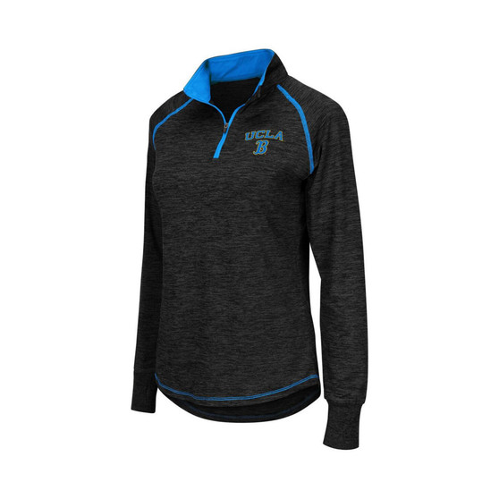 Women's Black UCLA Bruins Bikram 1/4 Zip Long Sleeve Jacket