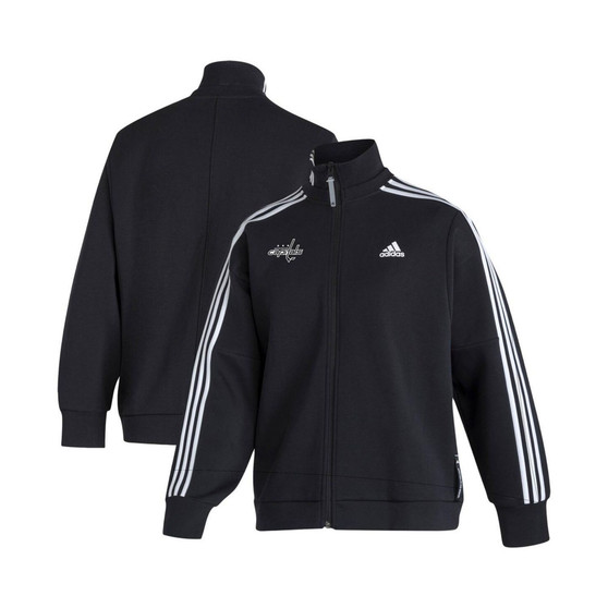 Women's Black Washington Capitals Snap Full-Zip Jacket