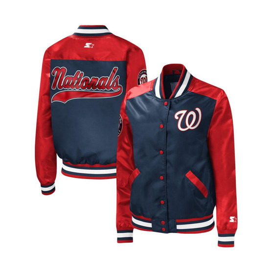 Women's Navy Washington Nationals The Legend Full-Snap Jacket