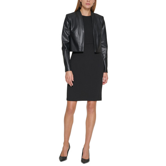 Women's Faux-Leather Shrug