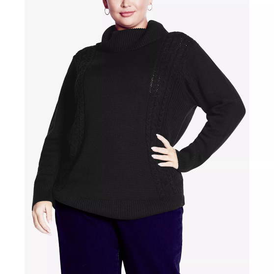 Plus Size Rosie Cable Knit Sweater