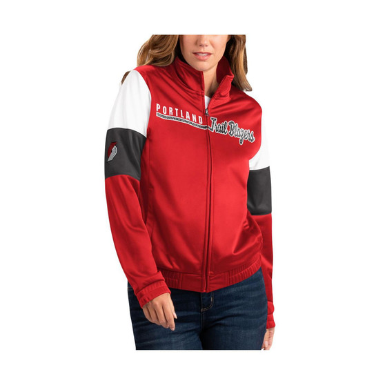 Women's Red Portland Trail Blazers Change Up Full-Zip Track Jacket