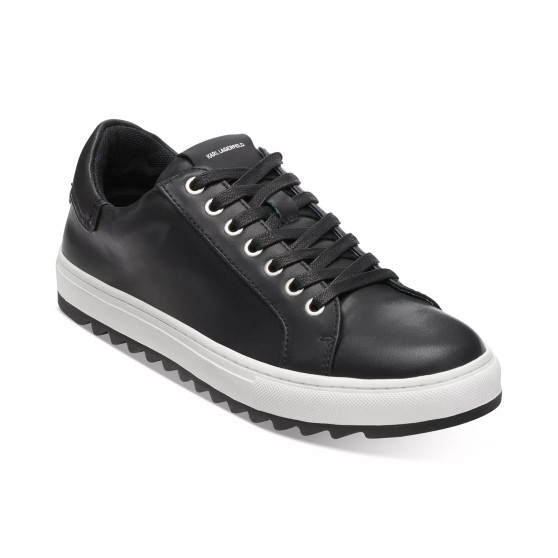 Karl Lagerfeld Men's Smooth Leather Tennis Sneaker