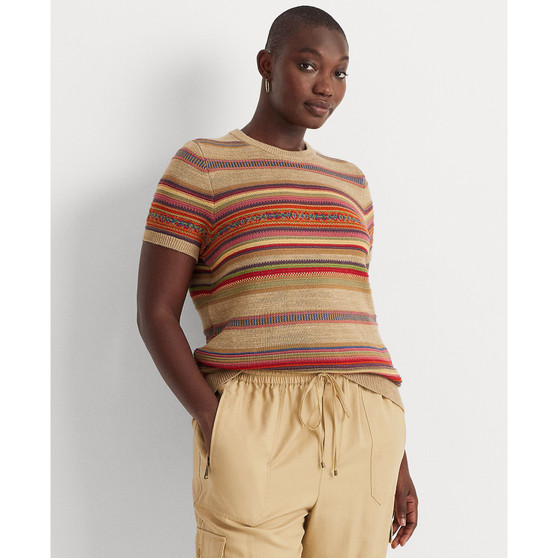 Plus Size Short-Sleeve Sweater