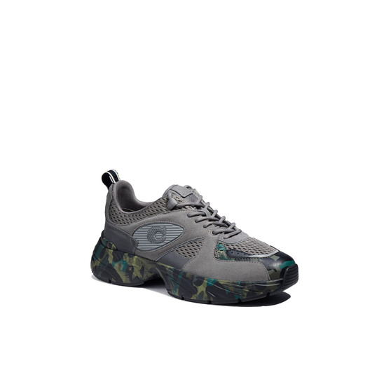 Men's Reflective Camo Tech Runner Sneakers