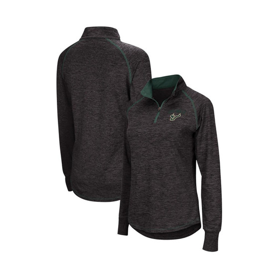 Women's Black South Florida Bulls Bikram Quarter-Zip Pullover Jacket