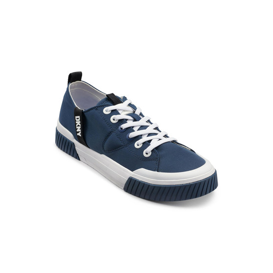 Men's Nylon Two Tone Branded Sole Low Top Sneakers