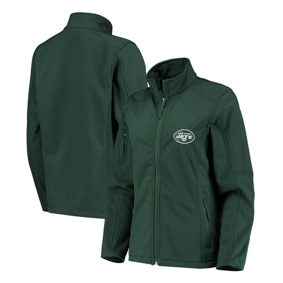 Women's Green New York Jets Full-Zip Sonoma Softshell Jacket