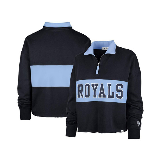 Women's Navy Kansas City Royals City Connect Bae Remi Quarter-Zip Jacket