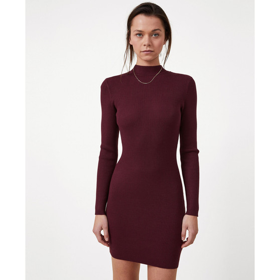 Women's Mock Neck Sweater Dress
