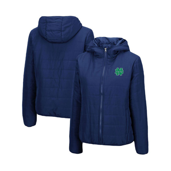 Women's Navy Notre Dame Fighting Irish Arianna Full-Zip Puffer Jacket