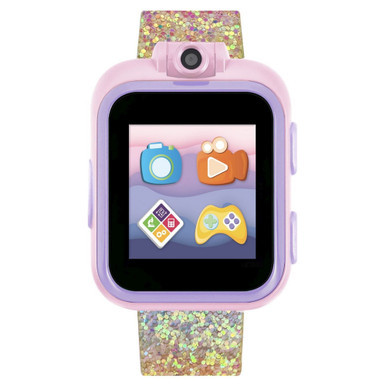 Kid's 2 Textured Rainbow Glitter Tpu Strap Smart Watch 41mm
