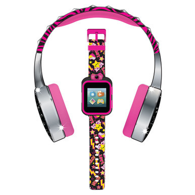 Kid's Multicolor Silicone Strap Smart Watch 42mm Gift Set
