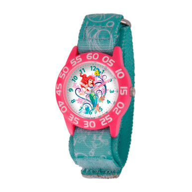 Disney Ariel Girls' Plastic Time Teacher Watch