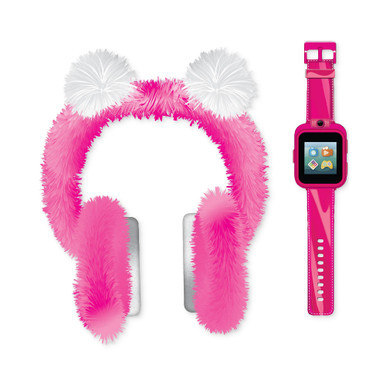 Kid's Pink Silicone Strap Smart Watch 42mm Gift Set