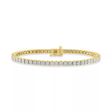Diamond Tennis Bracelet (1 ct. t.w.) in Sterling Silver, 14k Gold-Plated Sterling Silver or 14k Rose Gold-Plated Sterling Silver