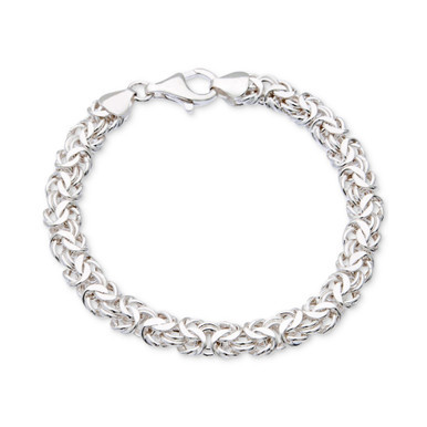 Byzantine Link Bracelet in Sterling Silver, Created for Macy's
