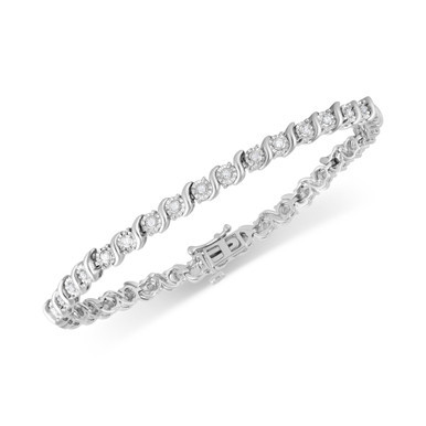 Diamond Bracelet (1/2 ct. t.w.) in Sterling Silver