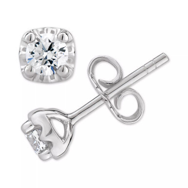Diamond Stud Earrings (1/2 ct. t.w.) in 14k White, Yellow or Rose Gold