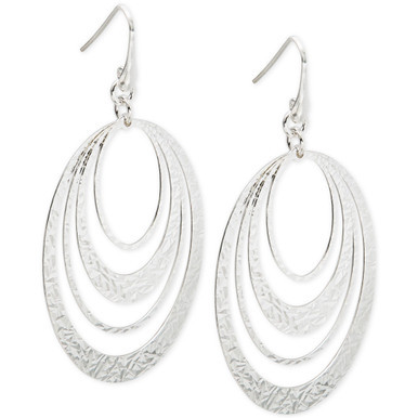 Multi-Ring Gypsy Hoop Earrings in Sterling Silver