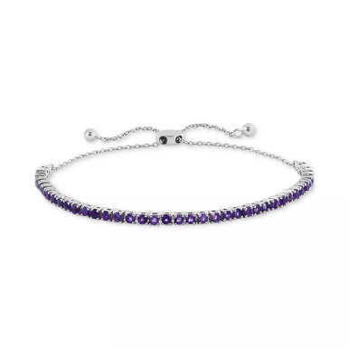 EFFY® Amethyst Bolo Bracelet in Sterling Silver (Also available in Citrine and Blue Topaz)