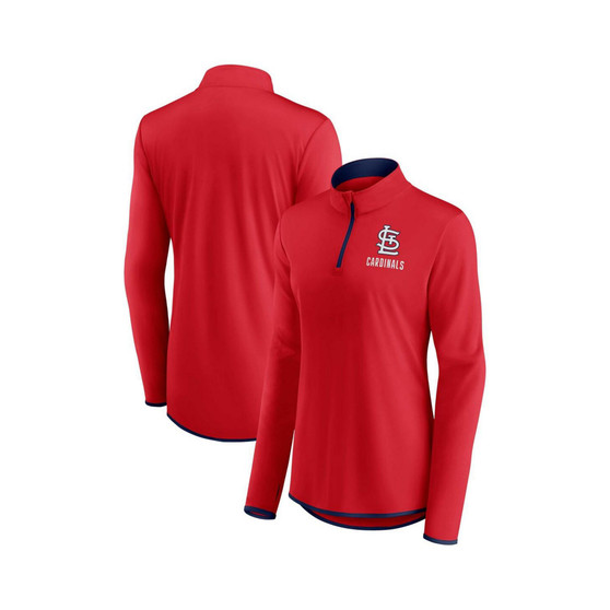 Women's Branded Red St. Louis Cardinals Worth The Drive Quarter-Zip Jacket