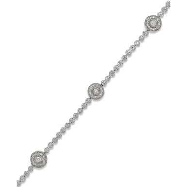 Diamond Circle Bracelet in Sterling Silver (1/2 ct. t.w.)
