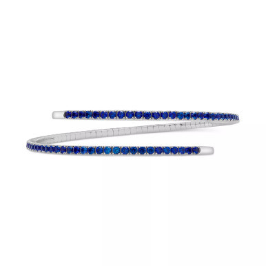 Lab-Created Ruby Flex Wrap Bracelet (5-1/3 ct. t.w.) in Sterling Silver (Also in Lab-Created Sapphire)