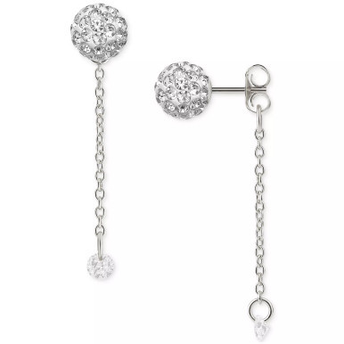 Crystal Fireball Chain Drop Earrings, Created for Macy's