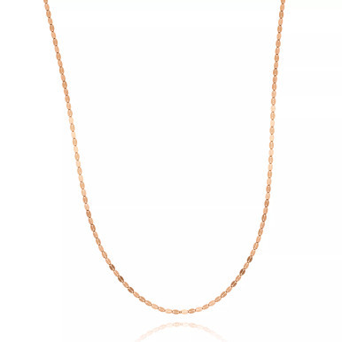 14K White or Rose Gold Smashed 20" Chain
