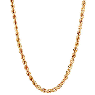 Evergreen Rope Link 20" Chain Necklace in 10k Gold, Created for Macy's