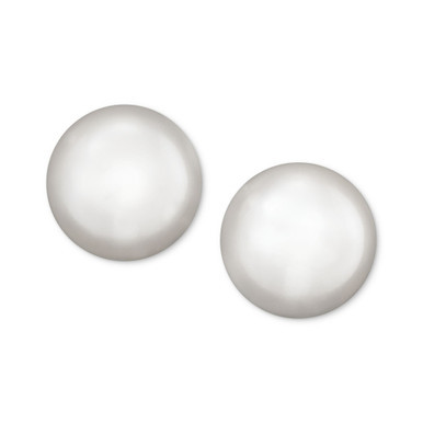 Pearl Earrings, 14k Gold Cultured Freshwater Pearl Stud Earrings (5-1/2mm)