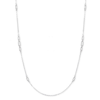 Sterling Silver 42" Link Strand Necklace