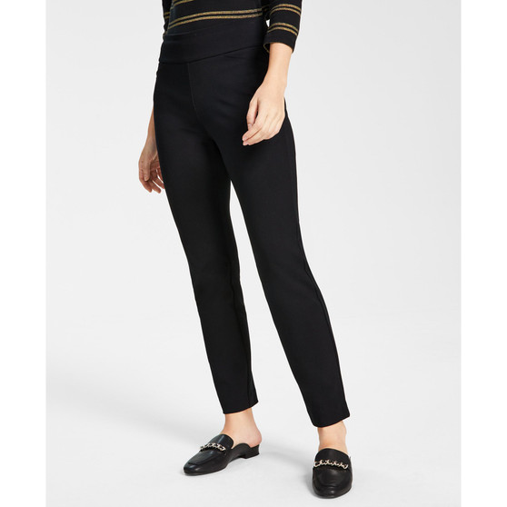 Women's Pull-On Tummy-Control Pants, Regular & Short Lengths, Created for Macy's
