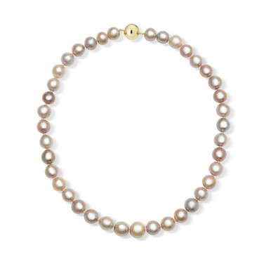 Multicolor Cultured Freshwater Pearl (10-13mm) 18" Collar Necklace