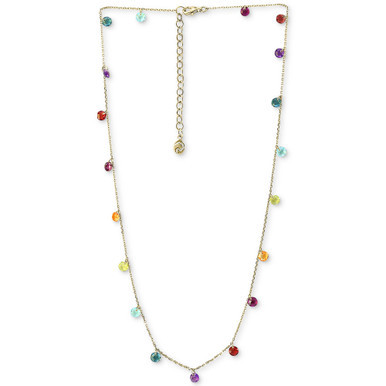 EFFY® Multi-Gemstone (6 ct. t.w.) Statement Necklace, 16" + 2" extender, in 14k Gold