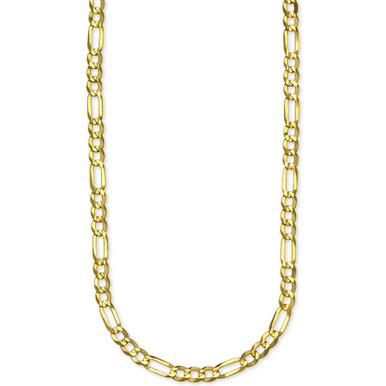 Figaro Link 28" Chain Necklace in 14k Gold