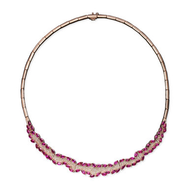 Rosa by EFFY® Ruby (11-5/8 ct. t.w.) and Diamond (1-3/8 ct. t.w.) in 14k Rose Gold, Created for Macy's