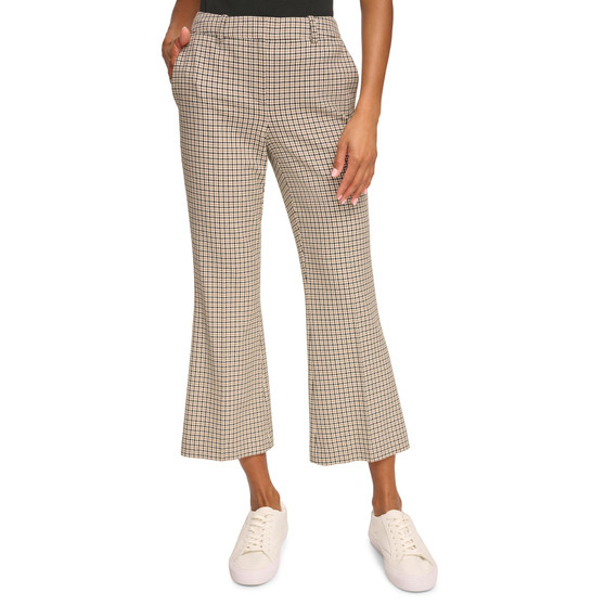 Women's Plaid Cropped Pants