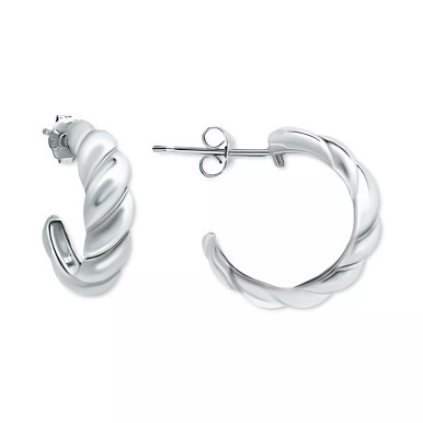 Twist Half Hoop Earrings, Created for Macy's