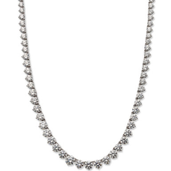 Sterling Silver Necklace, Cubic Zirconia Necklace (53 ct. t.w.)