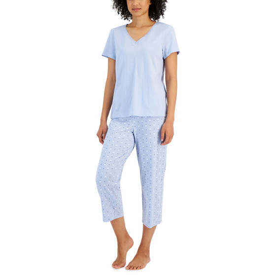 Women's Cotton Short-Sleeve Pajamas Set, Created for Macy's