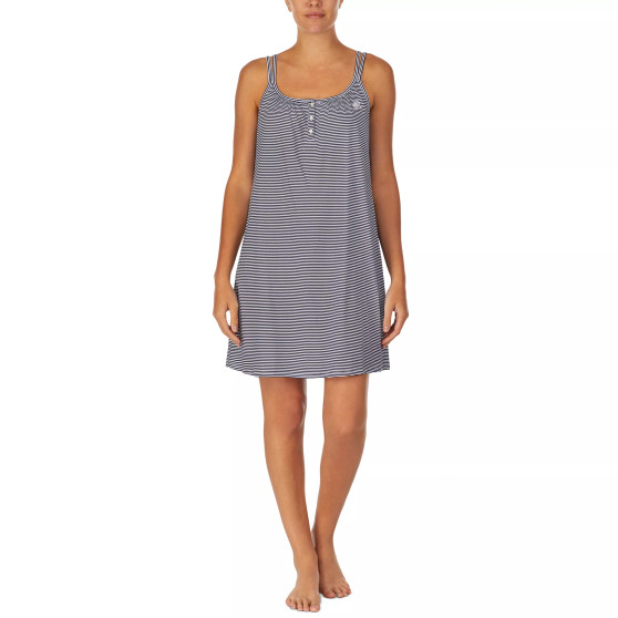 Cotton Knit Double-Strap Nightgown