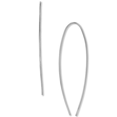 Polished Wire Threader Earrings in Sterling Silver, Created for Macy's