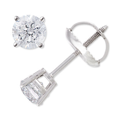 Diamond Stud Earrings (1/2 ct. t.w.) in 14k White Gold