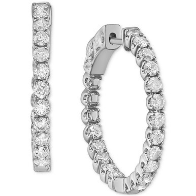 Diamond In & Out Hoop Earrings (1-1/2 ct. t.w.)
